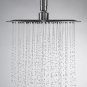 Brushed grey 10_Bathroom Rain shower head stainless steel Ultrathin water pressurize shower head in