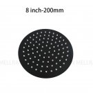 Matte black 8_Bathroom Rain shower head stainless steel Ultrathin water pressurize shower head in ro