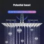 chrome 8inch_Ultra-thin Shower Head Water Saving Rainfall Stainless Steel Square 8/10/12inch with Sh