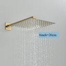 polish golden 8inch_Ultra-thin Shower Head Water Saving Rainfall Stainless Steel Square 8/10/12inch 