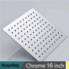 Chrome 16 inch_Stainless Steel Chrome Shower Head 6-12 Inch Rainfall Bath Head Ceiling Wall Mounted 