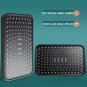 Black Hand Shower_30CM Big Panel Large Flow Supercharge Ceiling Mounted Shower Head Black 4 Modes Hi