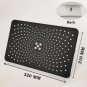 Silver-c_30CM Big Panel Large Flow Supercharge Ceiling Mounted Shower Head Black 4 Modes High Pressu