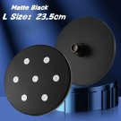 L-Round Black_High Pressure Mini Rainfall Shower Head, Rainshower High Pressure Magic Water Flow Sho