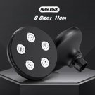 S-Round Black_High Pressure Mini Rainfall Shower Head, Rainshower High Pressure Magic Water Flow Sho