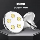 S-Round Sliver_High Pressure Mini Rainfall Shower Head, Rainshower High Pressure Magic Water Flow Sh