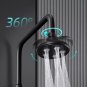 S-Square Sliver_High Pressure Mini Rainfall Shower Head, Rainshower High Pressure Magic Water Flow S