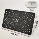 Silver top shower_320 mm Big Panel Large Flow Supercharge Ceiling Mounted Shower Head Silver 4 Modes