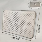 Silver-b top shower_320 mm Big Panel Large Flow Supercharge Ceiling Mounted Shower Head Silver 4 Mod