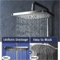 Silver-b_Rainfall SPA Shower Head Large Overhead High Pressure Water Saving Showerhead Thicken Tool-