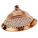 Rose Gold_8 inch round gold ,rose gold,chrome, antique,black bathroom solid brass copper rain shower