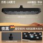 Black_14 Inch Big Panel Rectangle Rainfall Shower Head Silver Large Flow 360° Swivel Water Saving B