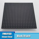 Black  20 inch_20" Stainless Steel Square Shower Head Bathroom Accessories Over-head Sprayer Top Sho