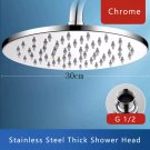 Chrome 12 Inch 02_NEW 6 Modes Rainfall Shower Head Bathroom High Pressure Top Rain Shower Heads Show