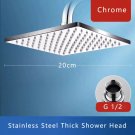 Chrome 8 Inch 02_NEW 6 Modes Rainfall Shower Head Bathroom High Pressure Top Rain Shower Heads Showe