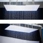 Black A_Nickel/Chrome/Black LED 40cm/80cm rectangular brass shower nozzle faucet bathroom accessorie