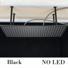 Black B_Nickel/Chrome/Black LED 40cm/80cm rectangular brass shower nozzle faucet bathroom accessorie