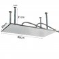 Chrome A_Nickel/Chrome/Black LED 40cm/80cm rectangular brass shower nozzle faucet bathroom accessori