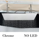 Chrome B_Nickel/Chrome/Black LED 40cm/80cm rectangular brass shower nozzle faucet bathroom accessori