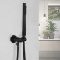 A Hand Shower_Matte Black Hand Shower Brass Hand Held Shower Head Bathroom Faucet Accessories Adjust