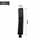 C Hand Shower_Matte Black Hand Shower Brass Hand Held Shower Head Bathroom Faucet Accessories Adjust