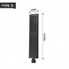 D Hand Shower_Matte Black Hand Shower Brass Hand Held Shower Head Bathroom Faucet Accessories Adjust
