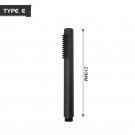 E Hand Shower_Matte Black Hand Shower Brass Hand Held Shower Head Bathroom Faucet Accessories Adjust