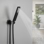 F Hand Shower_Matte Black Hand Shower Brass Hand Held Shower Head Bathroom Faucet Accessories Adjust