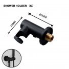 Outlet Holder Round_Matte Black Hand Shower Brass Hand Held Shower Head Bathroom Faucet Accessories 