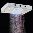 Brushed Nickel_Rozin LED Shower Head 304SUS Ceiling Mounted Hidden Concealed Shower Heads Large Size