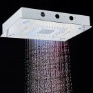 Chrome_Rozin LED Shower Head 304SUS Ceiling Mounted Hidden Concealed Shower Heads Large Size Rain an