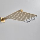 Brushed Gold-10inch_Bathroom Faucet Shower Head  Polished Stainless Steel 8/10/12 inch Rainfall Ultr