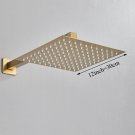 Brushed Gold-12inch_Bathroom Faucet Shower Head  Polished Stainless Steel 8/10/12 inch Rainfall Ultr