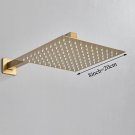Brushed Gold-8inch_Bathroom Faucet Shower Head  Polished Stainless Steel 8/10/12 inch Rainfall Ultra