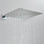 Chrome-8inch_Bathroom Faucet Shower Head  Polished Stainless Steel 8/10/12 inch Rainfall Ultrathin S