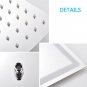 Chrome-8inch_Bathroom Faucet Shower Head  Polished Stainless Steel 8/10/12 inch Rainfall Ultrathin S