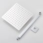 Chrome-8inch_Bathroom Faucet Shower Head  Polished Stainless Steel 8/10/12 inch Rainfall Ultrathin S
