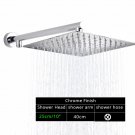10 inch Head arm_Rozin Bright Chrome 8" Ultrathin Shower Head Brass 15" Shower Arm 59" Stainless Ste