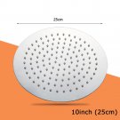 10inch 25cm_304 Stainless Steel Round Shower Head 12/10/8/6/4 Inch Rainfall Waterfall Shower Ultra T