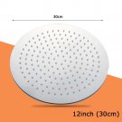 12inch 30cm_304 Stainless Steel Round Shower Head 12/10/8/6/4 Inch Rainfall Waterfall Shower Ultra T