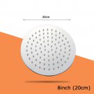 8inch 20cm_304 Stainless Steel Round Shower Head 12/10/8/6/4 Inch Rainfall Waterfall Shower Ultra Th