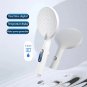 black_1pc digital temperature display Handheld LED shower head Water powered without battery bathroo