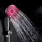 A_LED Light Shower Head Bathroom Automatic 3Color Changing Temperature Sensor Showerhead Water Savin