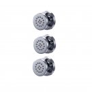3 PCS_M Boenn Brass Bathroom Accessories Massage Body Jet Square Chrome Body Shower Spray Jets Savin