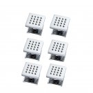 green_M Boenn Brass Bathroom Accessories Massage Body Jet Square Chrome Body Shower Spray Jets Savin