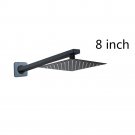 180921ac1-8_YANKSMART Matte Black Bathroom Rainfall Square Shower Head With Arm Combo Bathtub Wall M