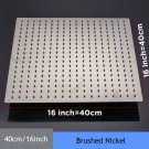 Brushed Nickel_Shower Head 16 Inch Luxury Ultrathin Rainfall Shower Head Stainless Steel Chrome Nick