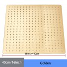 Golden_Shower Head 16 Inch Luxury Ultrathin Rainfall Shower Head Stainless Steel Chrome Nickel Bathr