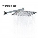 8inch no hose_Wall Mounted Bath Shower Faucet 6/8/10 Inch Stainless Steel Shower Head Ultrathin Top 