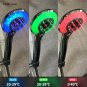 B-electroplated_LED Shower Head Digital Temperature Control Shower Sprayer 3 Spraying Mode Bathroom